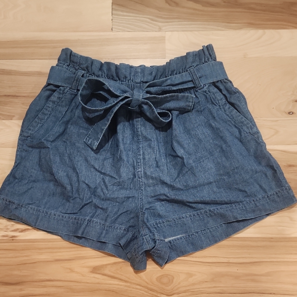 Pact High Waist Denim Blue Women's Shorts